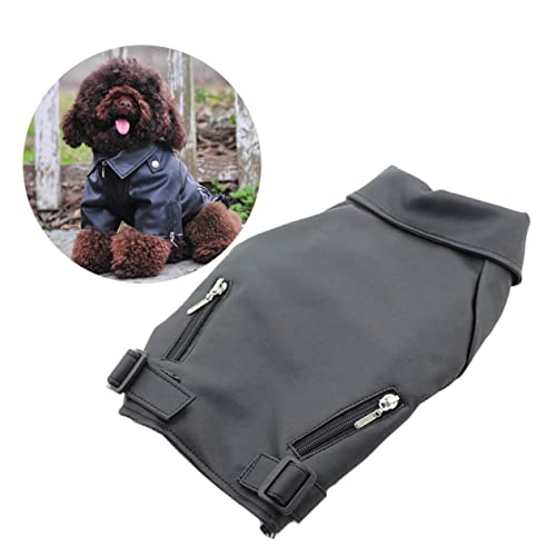 VICASKY Hundeweste Welpenmantel Kleidung Abdeckung Hundejacken Hundekostüme Für Große Hunde Hund Wintermantel Welpenjacke Mit Reißverschluss Black von VICASKY