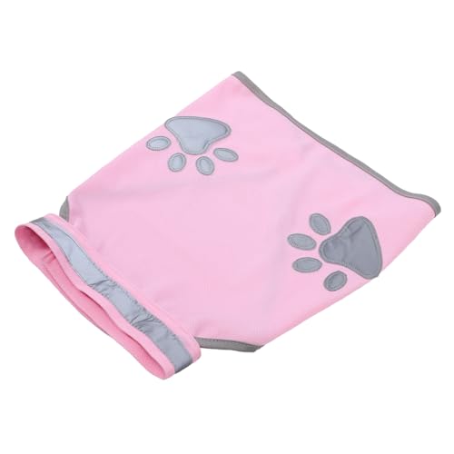 VICASKY Hundeweste für Outdoor Aktivitäten Reflektierende Sicherheitsweste für Haustiere mit Pfotenaufdruck Atmungsaktiv Fluoreszierend für Tag und Nacht von VICASKY