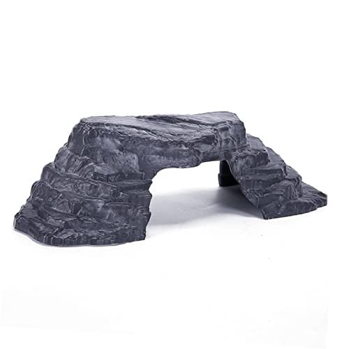 VICASKY Imitationsstein Schildkröten Sonnenbadeplattform Aquarium Ornament mit Versteckfunktion und Rampe für Schildkröten Reptilien und Fische für Terrarien und Aquarien VICASKY Imitationsstein Schildkröten Sonnenbadeplattform Aquarium Ornament mit Versteckfunktion und Rampe für Schildkröten Reptilien und Fische für Terrarien und Aquarien von VICASKY