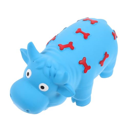 VICASKY Interactive Dog Chew Toy Fun Cattle Shaped Molar Toy for Small and Medium Dogs Bright Color Durable Engaging Sound for Playtime Activities von VICASKY