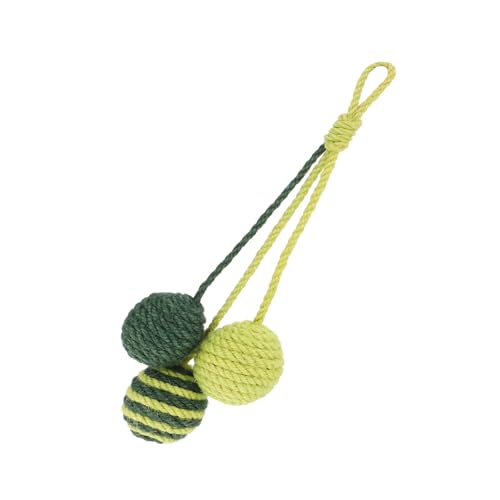 VICASKY Interaktiver Katzen Teaser Stick Mit Hanfbällen Für Katzen Katzenspielzeug Zur Aktivität Strapazierfähiges Material Für Kätzchen Und Erwachsene Katzen VICASKY Interaktiver Katzen Teaser Stick Mit Hanfbällen Für Katzen Katzenspielzeug Zur Aktivität Strapazierfähiges Material Für Kätzchen Und Erwachsene Katzen von VICASKY