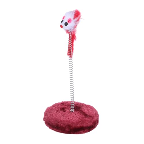 VICASKY Interaktives Katzenspielzeug Mäuse Design mit Automatischer Rückprallfunktion Plüsch Katzen Tumbler für Indoor übung Fördert Natürliche Jagdinstinkte und Zufällige Zufällige Farbe von VICASKY