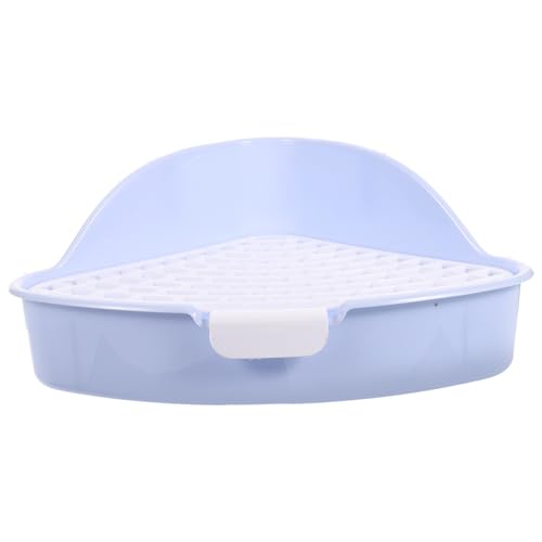 VICASKY Kaninchen Toilette Ecke aus Robustem Kunststoff Kleine Tier Toilette Trainer mit Abgerundeten Kanten Hygienisch und Langlebig für Kaninchen Meerschweinchen Chinchilla und von VICASKY