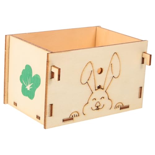 VICASKY Kaninchenfutterspender aus Holz Multifunktionale Futterstation für Hamster Verschleißfester Nager Feeder für Kleine Haustiere Wie Kaninchen und Meerschweinchen Natürliche VICASKY Kaninchenfutterspender aus Holz Multifunktionale Futterstation für Hamster Verschleißfester Nager Feeder für Kleine Haustiere Wie Kaninchen und Meerschweinchen Natürliche von VICASKY