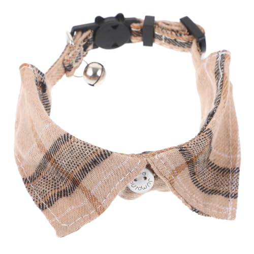 VICASKY Kariertes Katzenhalsband für Kätzchen Verstellbares Haustierhalsband Atmungsaktiv und Sicher Süßes Design für für Fotoshootings und Alltag von VICASKY