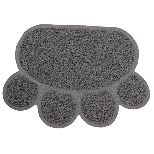 VICASKY Katze Streu Matte Pfotenform rutschfest Hitzebeständig Indoor Katzenklo Matte Katzenstreu Pad für Sauberen Katzenbereich von VICASKY