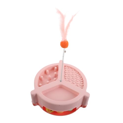 VICASKY Katzen mit Drehplatte und Interaktivem Ball Automatisches Katzenspielzeug für Innenräume für Kätzchen und Erwachsene Katzen Fördert Spiel und Bewegung von VICASKY