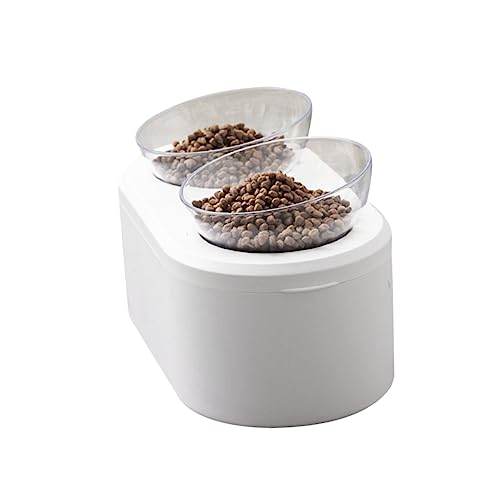 VICASKY Katzenfutterschale mit Verstellbarem Rutsch Haustierbedarf für Katzen und Kleine Hunde Sichere Futter und Wasserversorgung Weiß VICASKY Katzenfutterschale mit Verstellbarem Rutsch Haustierbedarf für Katzen und Kleine Hunde Sichere Futter und Wasserversorgung Weiß von VICASKY