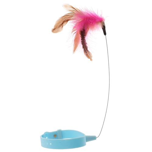 VICASKY Katzenhalsband Bissfestes Katzenangel Teaser Verstellbar für Halsumfang Multifunktional für Katzen Leichtes Training und Spielspaß Hellblau VICASKY Katzenhalsband Bissfestes Katzenangel Teaser Verstellbar für Halsumfang Multifunktional für Katzen Leichtes Training und Spielspaß Hellblau von VICASKY
