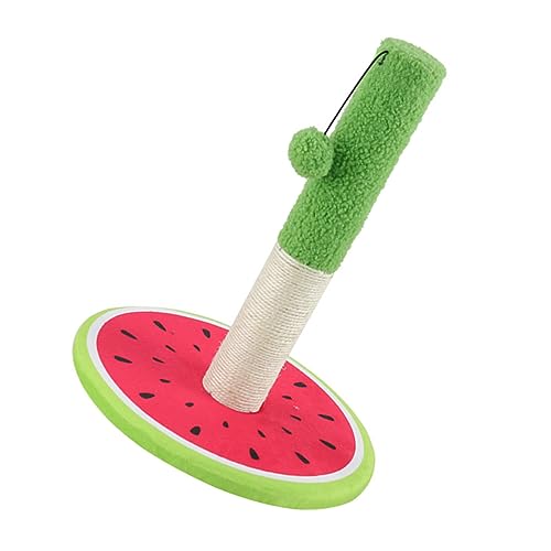 VICASKY Katzenkratzspielzeug Aus Interaktives Katzenspielzeug Wassermelonendesign Robuster Kratzpfeiler Für Katzen Mit Hohen Kratzbedürfnissen Natürliches Material von VICASKY