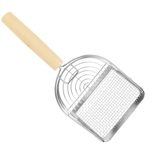 VICASKY Katzenstreuschaufel aus mit Holzgriff Antihaftbeschichtete Katzenschaufel für Einfache Ergonomisch und Langlebig für Katzenbesitzer VICASKY Katzenstreuschaufel aus mit Holzgriff Antihaftbeschichtete Katzenschaufel für Einfache Ergonomisch und Langlebig für Katzenbesitzer von VICASKY