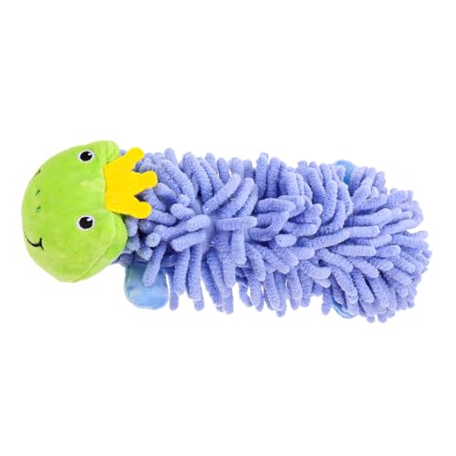 VICASKY Kauspielzeug für Hunde Plüsch Frosch mit Geräuschfunktion Interaktives für Kleine und Mittlere Haustiere Fördert Zahnreinigung und Spielspaß für Aktives und Ablenkung von VICASKY