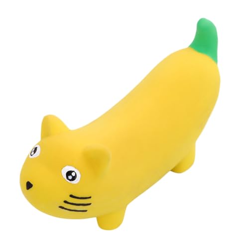 VICASKY Quietschendes Kauspielzeug für Kleine Hunde aus Latex Interaktives Beißspielzeug in Bananen und Katzenform Fördert Bewegung und Zahnpflege VICASKY Quietschendes Kauspielzeug für Kleine Hunde aus Latex Interaktives Beißspielzeug in Bananen und Katzenform Fördert Bewegung und Zahnpflege von VICASKY