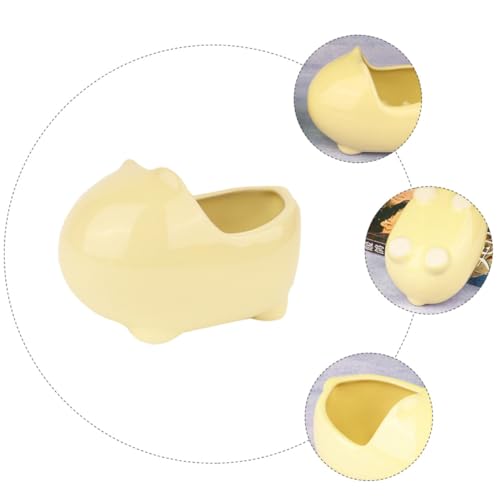 VICASKY Keramik Hamsterbadewanne Haustier Badehaus Nest Kühlende Kleine Haustierbadewanne Leicht zu Reinigen Langlebig und Vielseitig für Hamster und Kleintiere Geeignet von VICASKY