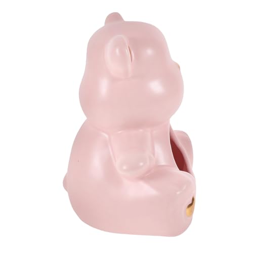 VICASKY Keramik Hamsterversteck Kleines Haustier Nest Hitzebeständig Kühles Rückzugsort Für Hamster Kleine Kleintiere Rosa Matte Oberfläche von VICASKY