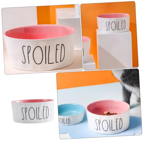 VICASKY Keramik Napf für Haustiere Klein Rosa Stabile Futterschale mit Niedrigem Schwerpunkt Bruchsicherer Katzen und Hundenapf Gesunder Futter und Wassernapf für Kleine Hunde und Katzen VICASKY Keramik Napf für Haustiere Klein Rosa Stabile Futterschale mit Niedrigem Schwerpunkt Bruchsicherer Katzen und Hundenapf Gesunder Futter und Wassernapf für Kleine Hunde und Katzen von VICASKY