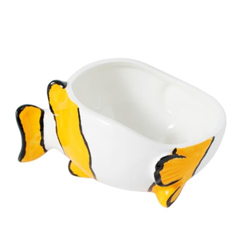 VICASKY Keramischer Haustiernapf für Katzen und Hunde Futter und Wasserschüssel mit Fischdesign rutschfest und Leicht zu Reinigen für Kleine Tiere VICASKY Keramischer Haustiernapf für Katzen und Hunde Futter und Wasserschüssel mit Fischdesign rutschfest und Leicht zu Reinigen für Kleine Tiere von VICASKY