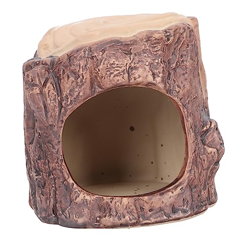 VICASKY Keramisches Hamsternest Für Zwerghamster – Mini-Höhle Und Versteck Für Kleine Haustiere - Ideal Als Schlafplatz Oder Spielplatz Für Chinchillas Und Igel von VICASKY