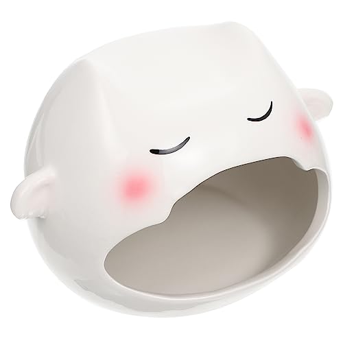 VICASKY Keramik Hamster Versteck Kleine Haustier Hütte Entzückendes Haus Sommers Kühlnest Natürliche Sichere Schlafplatz VICASKY Keramik Hamster Versteck Kleine Haustier Hütte Entzückendes Haus Sommers Kühlnest Natürliche Sichere Schlafplatz von VICASKY