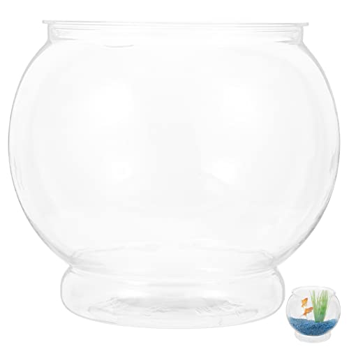 VICASKY Klarer Desktop Fischbehälter Kleines Aquarium für Goldfische Schildkröten Runder Bruchsicherer Tank für Büro für Dekoration Aquaristik VICASKY Klarer Desktop Fischbehälter Kleines Aquarium für Goldfische Schildkröten Runder Bruchsicherer Tank für Büro für Dekoration Aquaristik von VICASKY