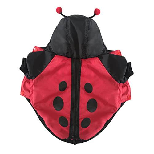 VICASKY Kleine Hunde Marienkäfer Kostüm - Lustige Haustier Kleidung Für Halloween Und Weihnachten - Ideales Herbstoutfit Aus Hochwertigem Polyester 1 Stück Für Schicke Feiertagslooks von VICASKY
