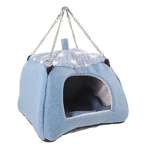 VICASKY Kleiner Hamster Versteckkäfig Stabiler Hamsterhaus Hängestuhl für Kleine Haustiere Nest für Hamster Meerschweinchen und Chinchillas Bequemes Schlaf und Spielversteck VICASKY Kleiner Hamster Versteckkäfig Stabiler Hamsterhaus Hängestuhl für Kleine Haustiere Nest für Hamster Meerschweinchen und Chinchillas Bequemes Schlaf und Spielversteck von VICASKY
