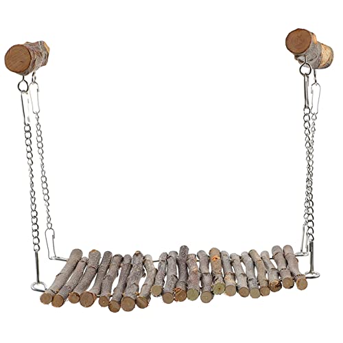 VICASKY Kleines Haustierbett aus Apfelbaumholz Hängendes Bett für Hamster Meerschweinchen und Andere Kleintiere Multifunktionale Swing Hängematte für Schlaf VICASKY Kleines Haustierbett aus Apfelbaumholz Hängendes Bett für Hamster Meerschweinchen und Andere Kleintiere Multifunktionale Swing Hängematte für Schlaf von VICASKY