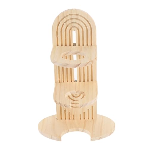 VICASKY Hamster Wasserflasche Halterung aus Holz Ständer für Haustier Trinkflaschen und rutschfest Geeignet für Kleine Tiere von VICASKY