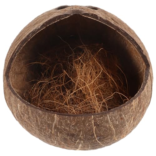 VICASKY Kokosnussschale Vogelhaus Für Sittiche Hängendes Für Käfige Vielseitig Einsetzbar Zucht Und Ruheplatz Für Papageien Und Hamster Fördert Bewegung VICASKY Kokosnussschale Vogelhaus Für Sittiche Hängendes Für Käfige Vielseitig Einsetzbar Zucht Und Ruheplatz Für Papageien Und Hamster Fördert Bewegung von VICASKY