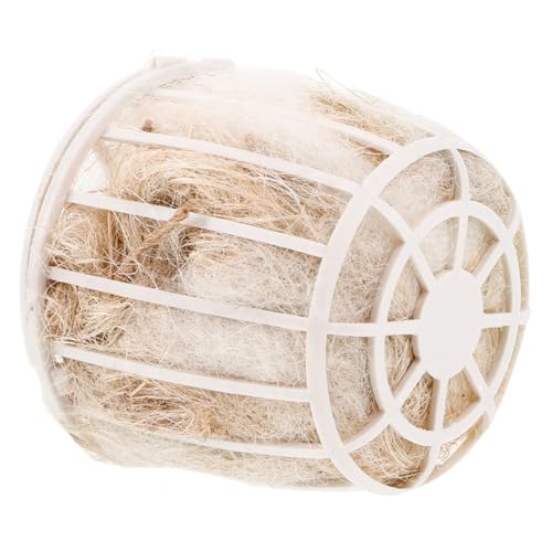 VICASKY Kolibri-Nistmaterial Vogelnistmaterial Aus Baumwolle Und Jute Nistmaterial Für Vögel Mit Korb Gartenornament Für Den Außenbereich Für Wilde Tiere Im Freien von VICASKY