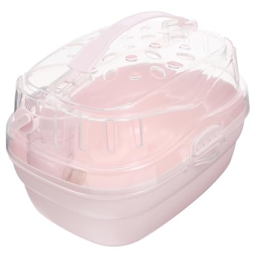 VICASKY Kompakte Hamster Transportbox aus Robustem Kunststoff Atmungsaktiv Leichter Kleintier Käfig mit Tragbarem Griff für Reisen und Outdoor Ausflüge Geeignet für Hamster und Kleine VICASKY Kompakte Hamster Transportbox aus Robustem Kunststoff Atmungsaktiv Leichter Kleintier Käfig mit Tragbarem Griff für Reisen und Outdoor Ausflüge Geeignet für Hamster und Kleine von VICASKY