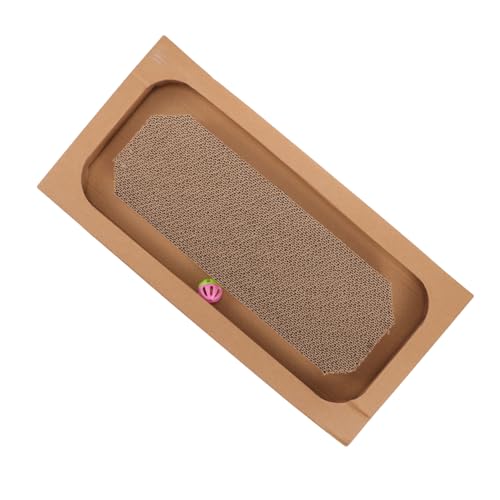 VICASKY Kratzbrett aus Extra Breiter Verschleißfester Wellpappe Multifunktionales Katzenkratzspielzeug und Schlafplatz für Hauskatzen Kratzpad zur Krallenpflege und Stressabbau VICASKY Kratzbrett aus Extra Breiter Verschleißfester Wellpappe Multifunktionales Katzenkratzspielzeug und Schlafplatz für Hauskatzen Kratzpad zur Krallenpflege und Stressabbau von VICASKY