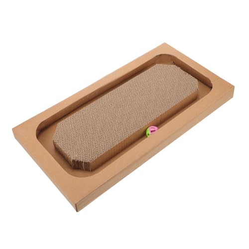 VICASKY Kratzbrett für Katzen Interessantes Katzenkratzspielzeug aus Stabilem Karton für Drinnen Fördert Gesundes Kratzverhalten und Schützt Möbel vor Kratzern VICASKY Kratzbrett für Katzen Interessantes Katzenkratzspielzeug aus Stabilem Karton für Drinnen Fördert Gesundes Kratzverhalten und Schützt Möbel vor Kratzern von VICASKY
