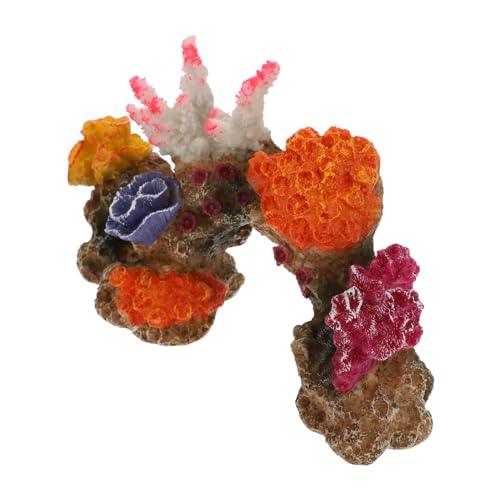 VICASKY Künstliche Korallen Felsen Aquarium Dekoration Naturnahe Landschaftsfigur Feine Verarbeitung Langlebiges Resin Ornament für Fischbecken Lebendige Unterwasserwelt Gestaltung VICASKY Künstliche Korallen Felsen Aquarium Dekoration Naturnahe Landschaftsfigur Feine Verarbeitung Langlebiges Resin Ornament für Fischbecken Lebendige Unterwasserwelt Gestaltung von VICASKY