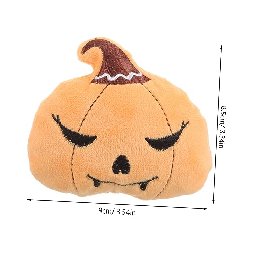 VICASKY Kürbisförmiges Katzenspielzeug mit Katzenminze Interaktives Plüschiges Haustier für Gesunde Bewegung und Spaß für Halloween und Katzen von VICASKY