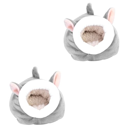VICASKY Kuschelbett Für Kleintiere - Warmes Nest Für Hamster - Meerschweinchen Igel Und Kaninchen Bequemer Schlafsack Und Höhle Für Winter Ideales Haustierzubehör von VICASKY