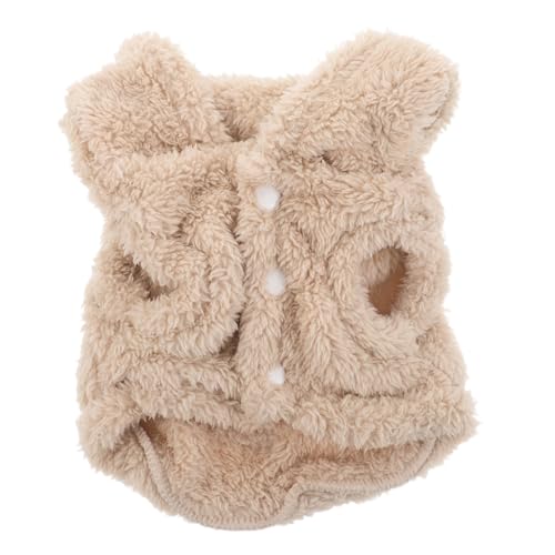 VICASKY Kuschelige Haustier-Hoodie mit Hasenohren aus Polyester für Kleine Hunde Katzen und Kaninchen Warme Winterbekleidung Leicht und Bequem Einfach Anzuziehen für Kalte Tage von VICASKY