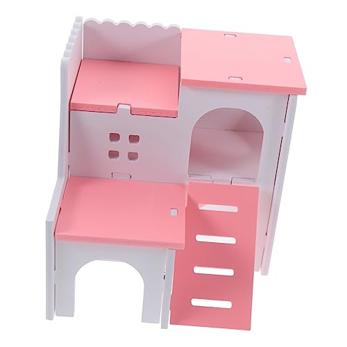 VICASKY Lagiges Hamsterversteck Haus Kletterspielzeug für Zwerghamster für Erkundung und Spiel Fördert Mentale Gesundheit und Stress von VICASKY
