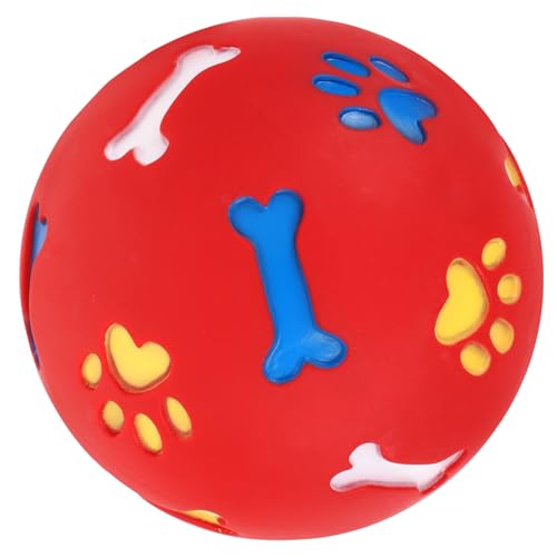 VICASKY Leckerli Futterball für Hunde und Katzen Interaktives Kauspielzeug aus Robustem Gummi Langsames Füttern und Beschäftigung Geeignet für Fördert Spielerisches Training und von VICASKY