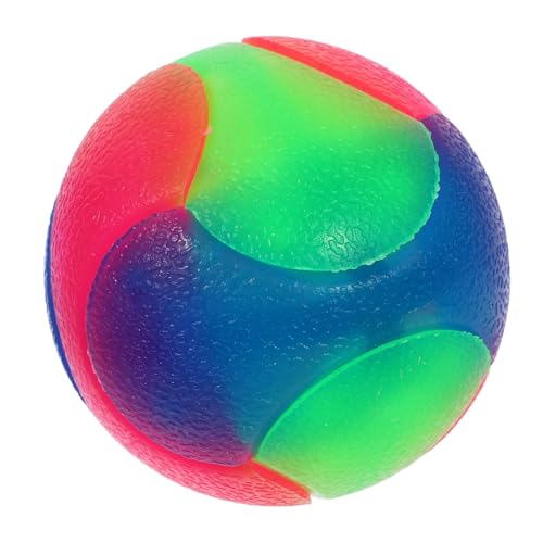 VICASKY Leuchtender Hundespielball Für Kleine Interaktives Sicheres Quietschspielzeug Aus Elastischem Material Fördert Spielspaß Und Bewegung Für Training von VICASKY
