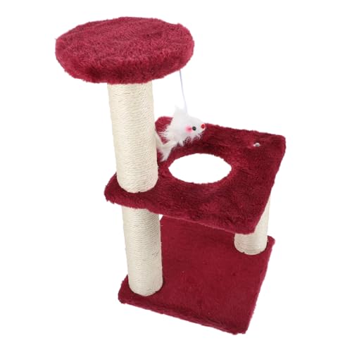 VICASKY Mehrschichtiger Verschleißfester Katzenkratzbaum aus Robustem Sisal mit DREI Dekorativem Katzen kratzbrett und Komfortabler Ruheplattform für Gesundes Krallenverhalten Sicher und von VICASKY