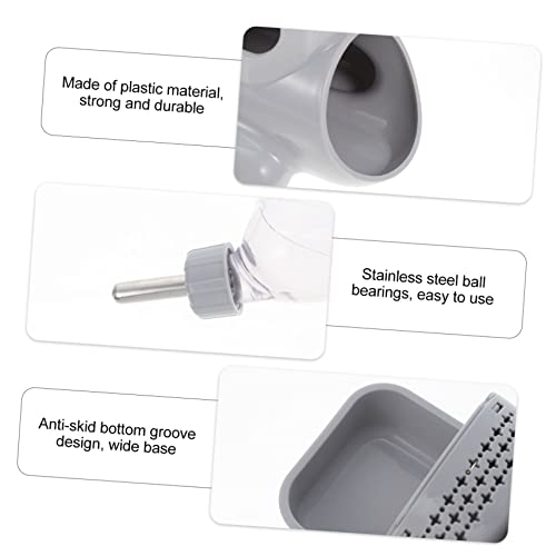 VICASKY Mehrzweck Hamster Trinkflasche Stand Wasserspender mit Auslaufsicherer Doppel Kugelventil Versiegelt Für Hamster Kaninchen Meerschweinchen Käfig Zubehör Kunststoff von VICASKY