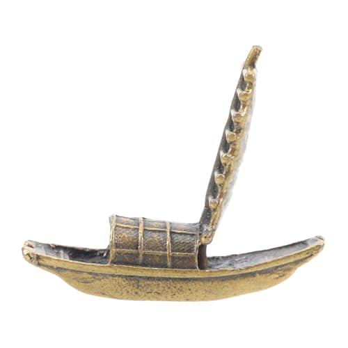 VICASKY Miniatur Vintage Segelboot Deko Kompaktes Miniaturmodell für Sandtisch Diorama Puppenhaus Micro Landschaft Ornamente Holzboot Dekoration von VICASKY