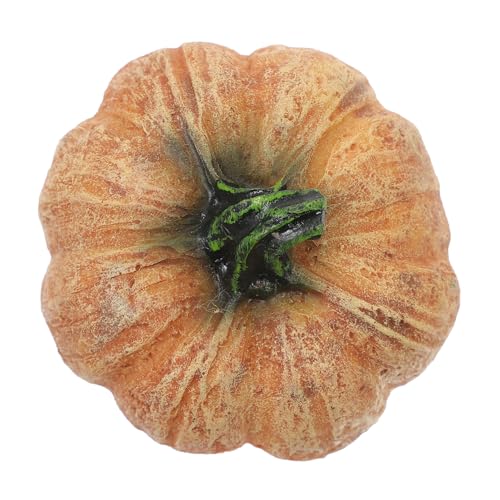 VICASKY Natürlich Aussehendes Reptilienversteck Höhle aus Sicherem Material Dekoratives Kleines Versteck für Schlangen und Klettertiere Herbstdeko Kürbis Design Halloween Terrarium von VICASKY