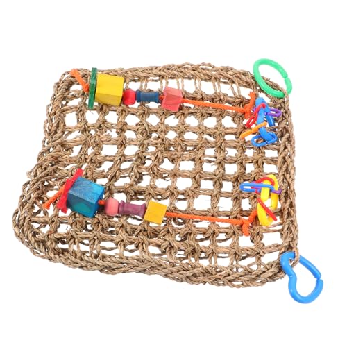 VICASKY Natürliche Grasgeflecht Kauspielzeug für Vögel Kletterspielzeug und Schaukel für Wellensittiche Nymphensittiche und Papageien Sicher und Praktisch Fördert Bewegung und Koordination VICASKY Natürliche Grasgeflecht Kauspielzeug für Vögel Kletterspielzeug und Schaukel für Wellensittiche Nymphensittiche und Papageien Sicher und Praktisch Fördert Bewegung und Koordination von VICASKY