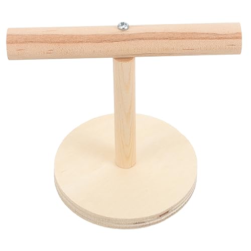 VICASKY Natürliches Vogelkäfig Holzstangen Sitzstange Bissfestes Papageien Kletterspielzeug Dekorativer Vogel Trainingsständer für Wellensittich und Kleine Vögel Einfache Nachhaltiges von VICASKY