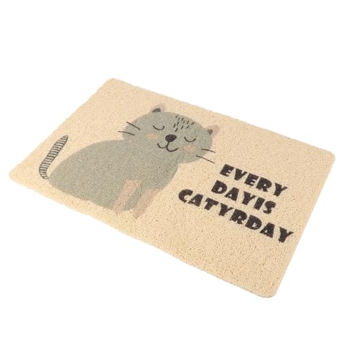 VICASKY PVC Katzentoilette Matte Langlebig Kratzfest Atmungsaktiv Katzenklo Matte rutschfest für Jahreszeiten Haustier Katzen Sitzkissen von VICASKY