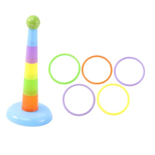 VICASKY Pädagogisches Papageien Spielzeug Interaktives Vogel Ringwurfspielzeug Kreatives Zubehör für Vögel Sicheres Material Unterhaltsames Lernspielzeug für Sittiche und Nymphensittiche von VICASKY
