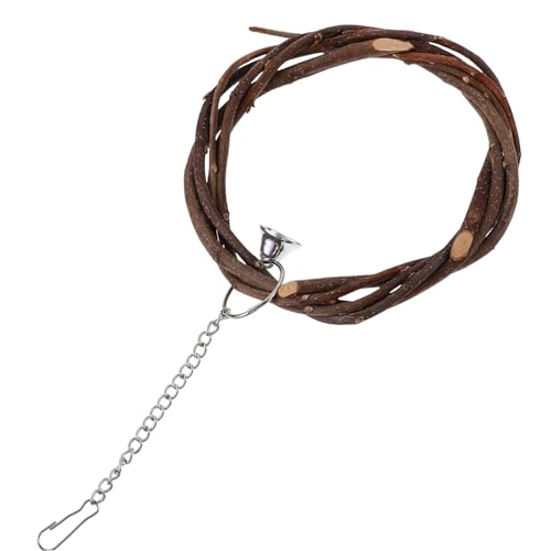 VICASKY Papageienring Vogelspielzeug aus Rattan Durchmesser Hängeschaukel für Kleine Vögel Langlebiger Kauspielzeug für Vogelkäfig Zubehör und Klettern Zufällige Farbe Zufällige Farbe von VICASKY