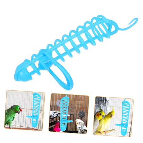 VICASKY Parrot Food Rack aus Beißfestem Kunststoff mit Praktischem Standgestell und Sicherheitsverschluss Robustes Futter und Spielzeugständer für Papageien und Andere Vögel Einfache von VICASKY